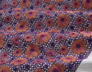 Guipure lilac-orange