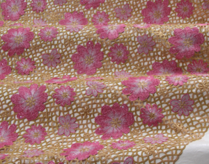 Guipure gold-pink