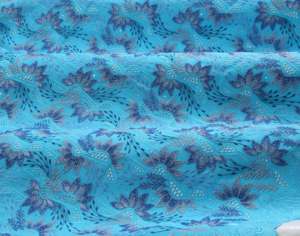 Embroidery turquiose-blue