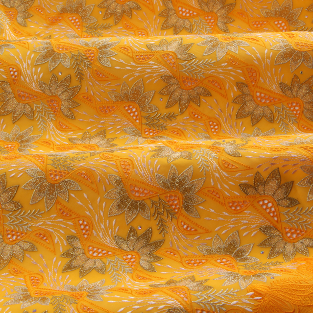 Embroidery orange-yellow